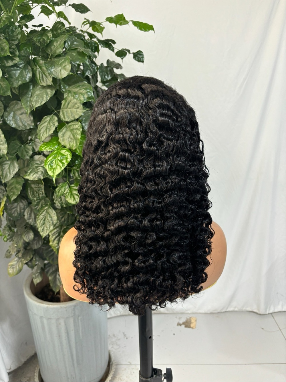 Natural Deep Wave Women's Wig - Black